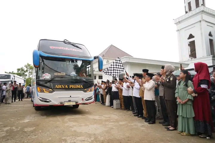 Bupati Banyuasin Lepas Keberangkatan 231 Jama’ah Haji Ketanah Suci 