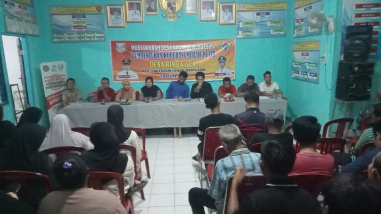 Tingkatkan Kesejahteraan masyarakat Pemdes Rimba Alai Gelar Musdesus Pembentukan Koprasi Merah Putih