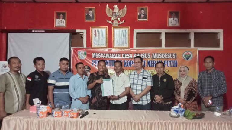 Desa Tanjung Menang Gelar Musdesus Koprasi Merah Putih, Domi Haryanto : Bangun Ekonomi Desa Yang Berkelanjutan
