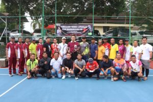 Kapolres Banyuasin Resmi Membuka Turnamen Tenis Lapangan Kapolres Cup Meriahkan HUT Bhayangkara Ke 79